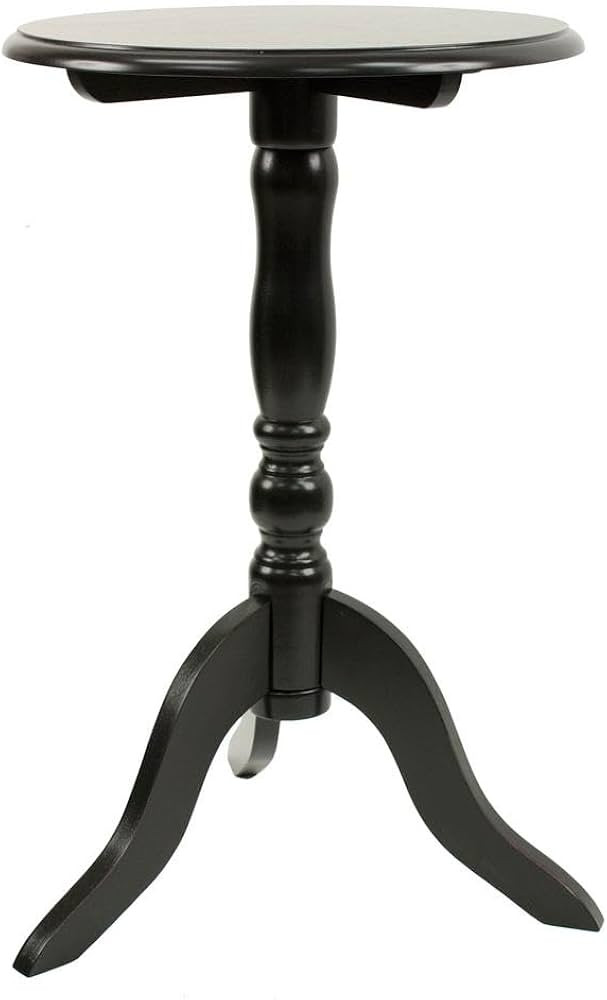 Decor Therapy Simplify Round Pedestal Accent Side Table, Chic & Compact MDF Furniture for Traditi... | Amazon (US)