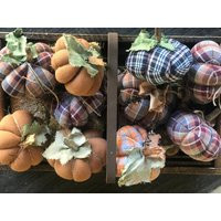 Handmade Fabric Pumpkins Fall Decor Bowl Fillers | Etsy (US)