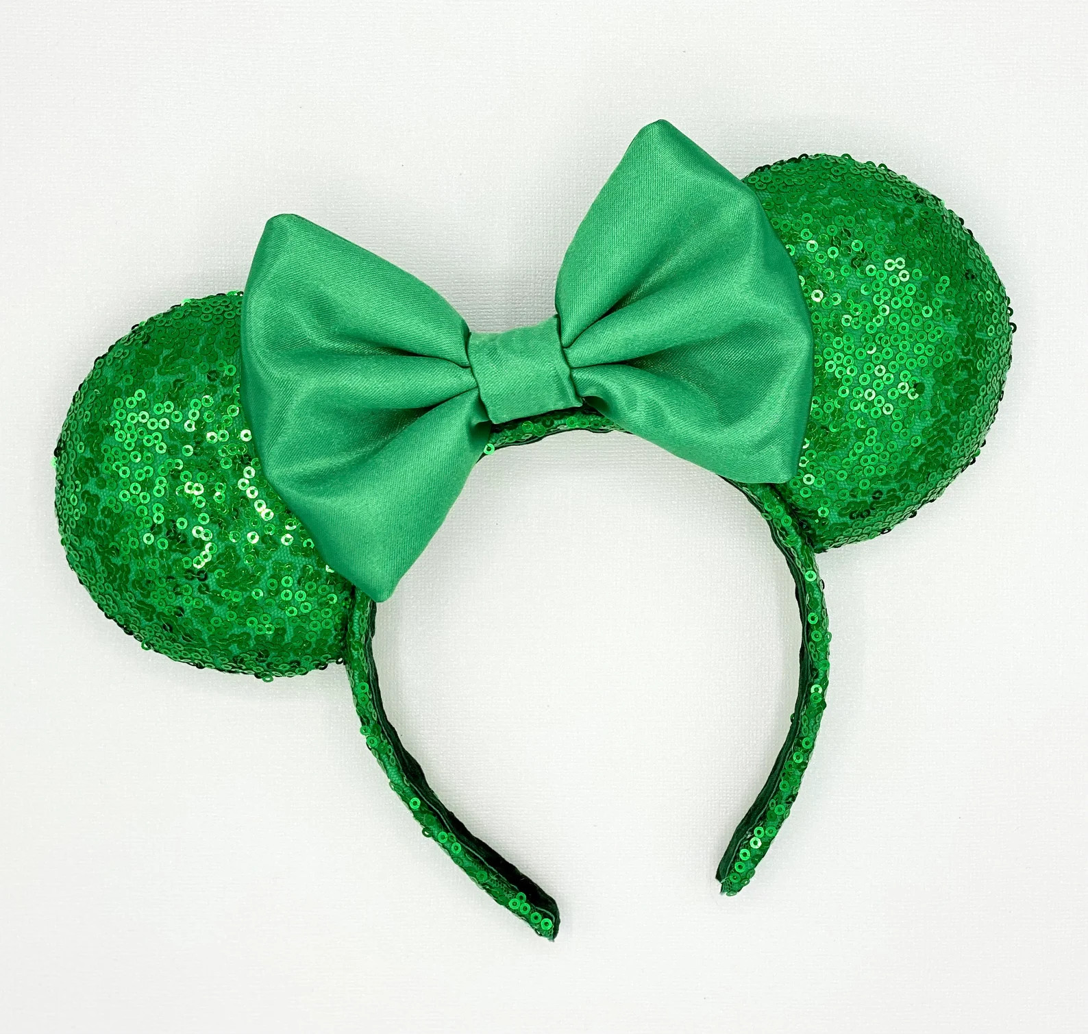 MADE TO ORDER Green Sequin Christmas Mouse Ears | Headband Mouse Ears | Holiday Headband Ears |  ... | Etsy (Global)