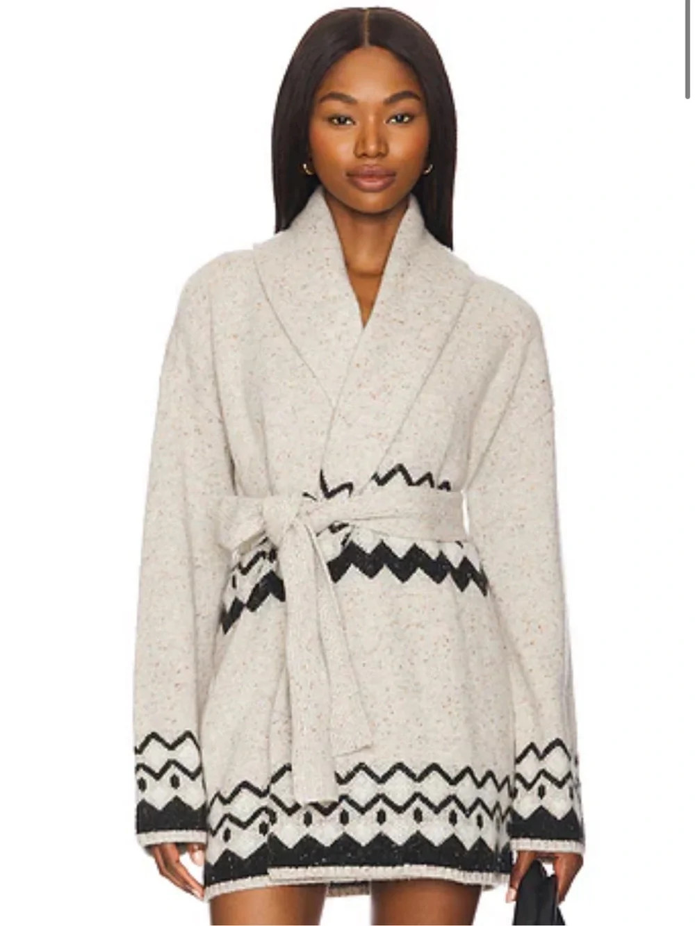 Tularosa Adley Fairisle Cardigan in Grey Multi Size Small | Poshmark
