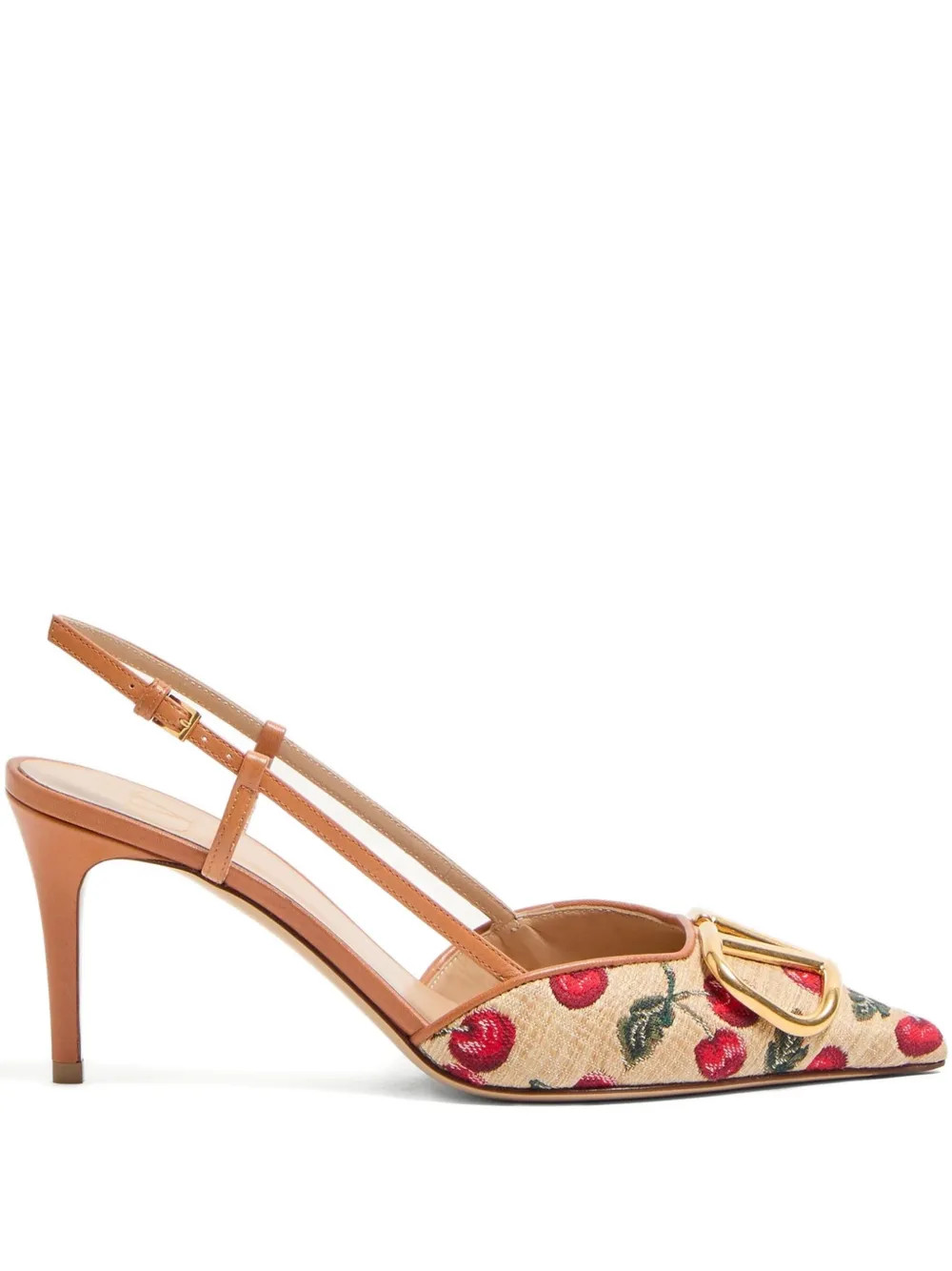 Pumps VLogo Signature con stampa Cherryfic 80mm | Farfetch Global