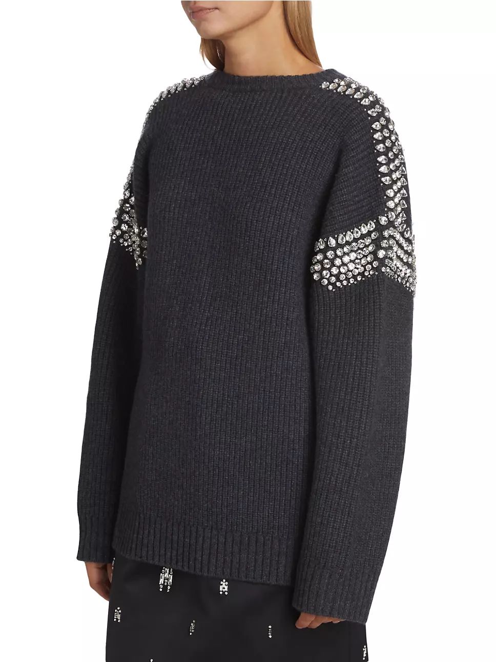 Colby Wool Embellished Sweater | Saks Fifth Avenue