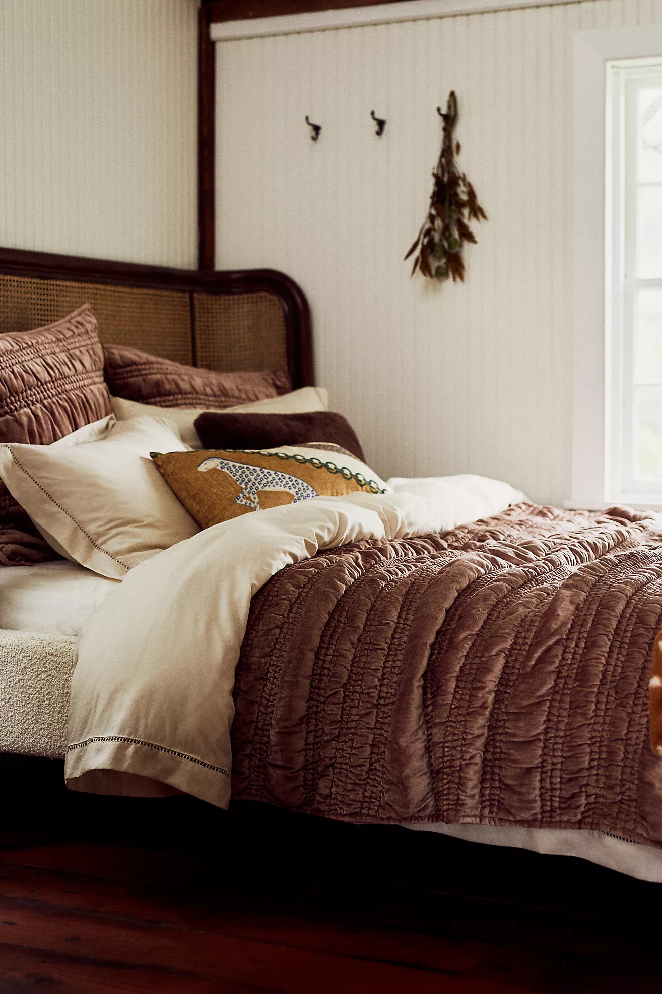 Lustered Velvet Alastair Quilt | Anthropologie (US)