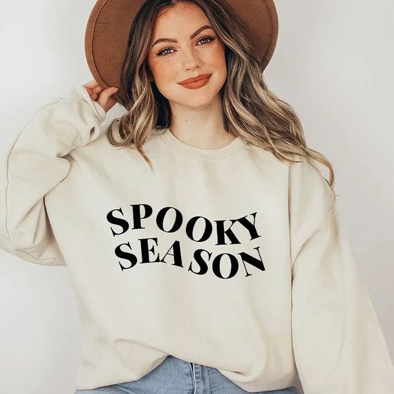 Halloween Sweatshirt Spooky Season Sweatshirt Fall - Etsy | Etsy (US)