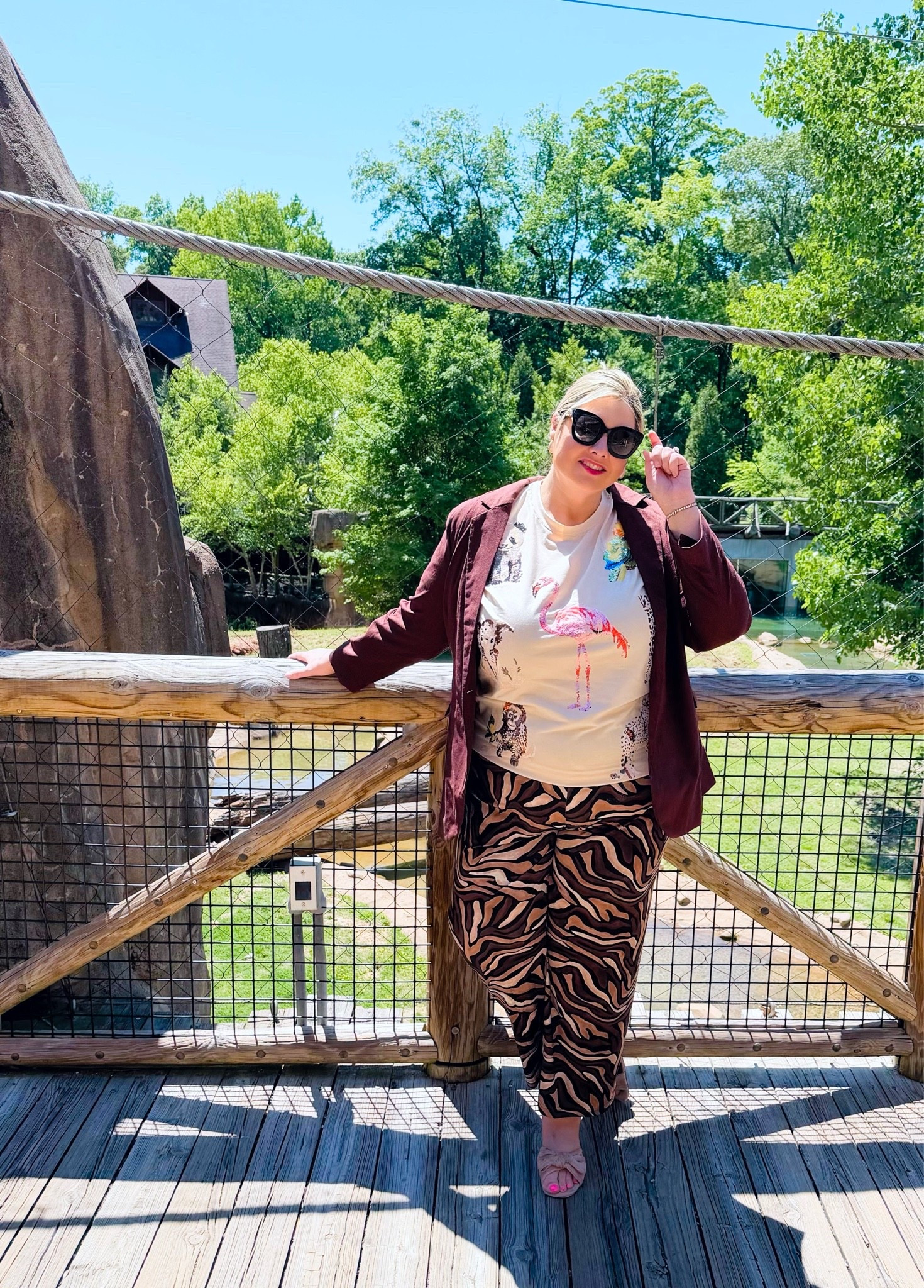 Taking a walk on the wild side. These pants come in several prints / colors and are so soft and comfortable

#LTKootd #LTKPlusSize #LTKmomlife