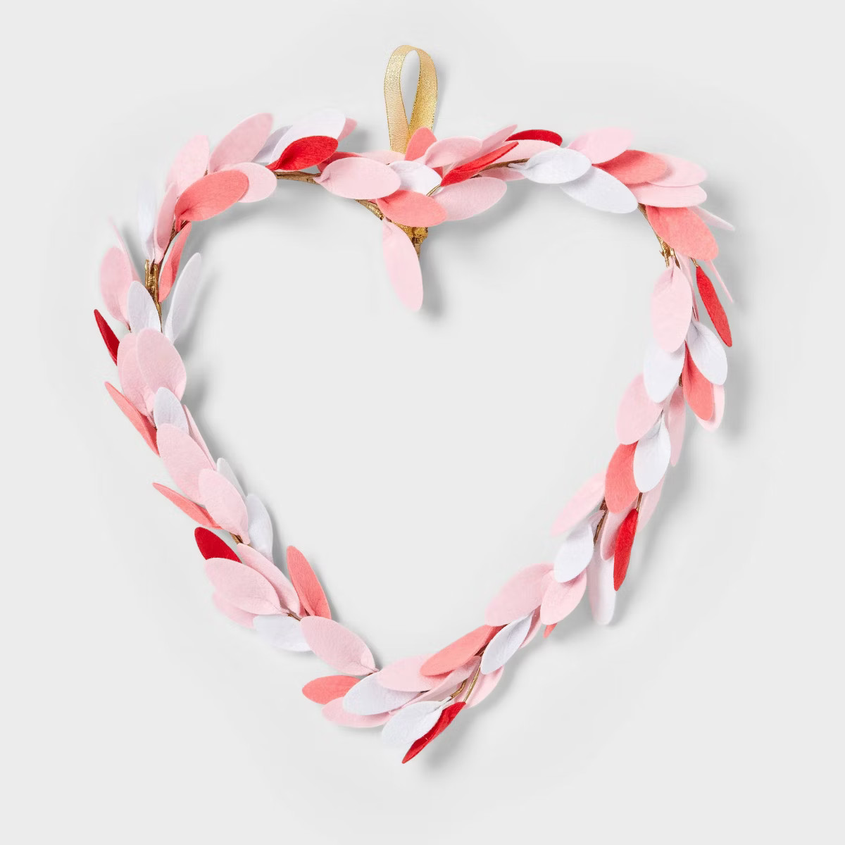Wrapped Botanical Heart Wreath Valentine's Day Decorative Sculpture - Spritz™ | Target