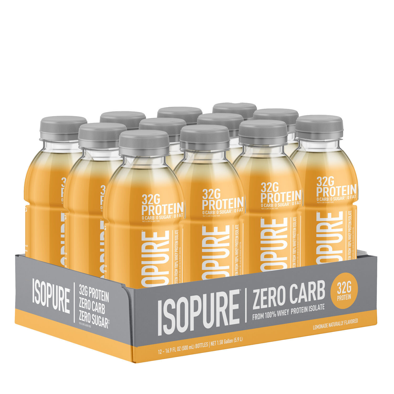 32g RTD Protein Drink - Lemonade - 16.9oz (12 Bottles) | GNC