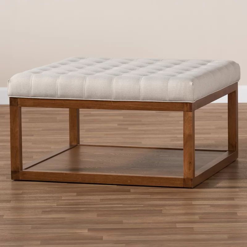 Hiller 36.4" Wide Tufted Square Cocktail Ottoman with Storage | Wayfair Professional