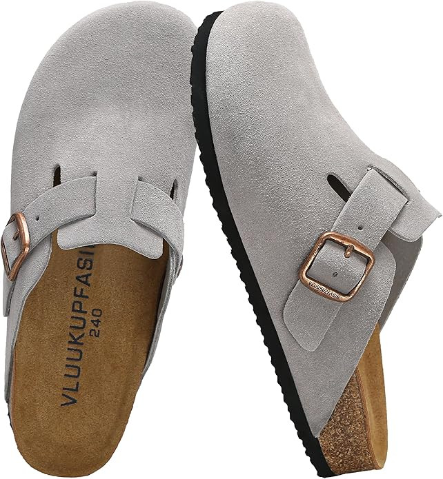 Women's Genuine Suede Clogs for Women Men Slip On-Arch Support Comfortable Mules & Potato Shoes w... | Amazon (US)