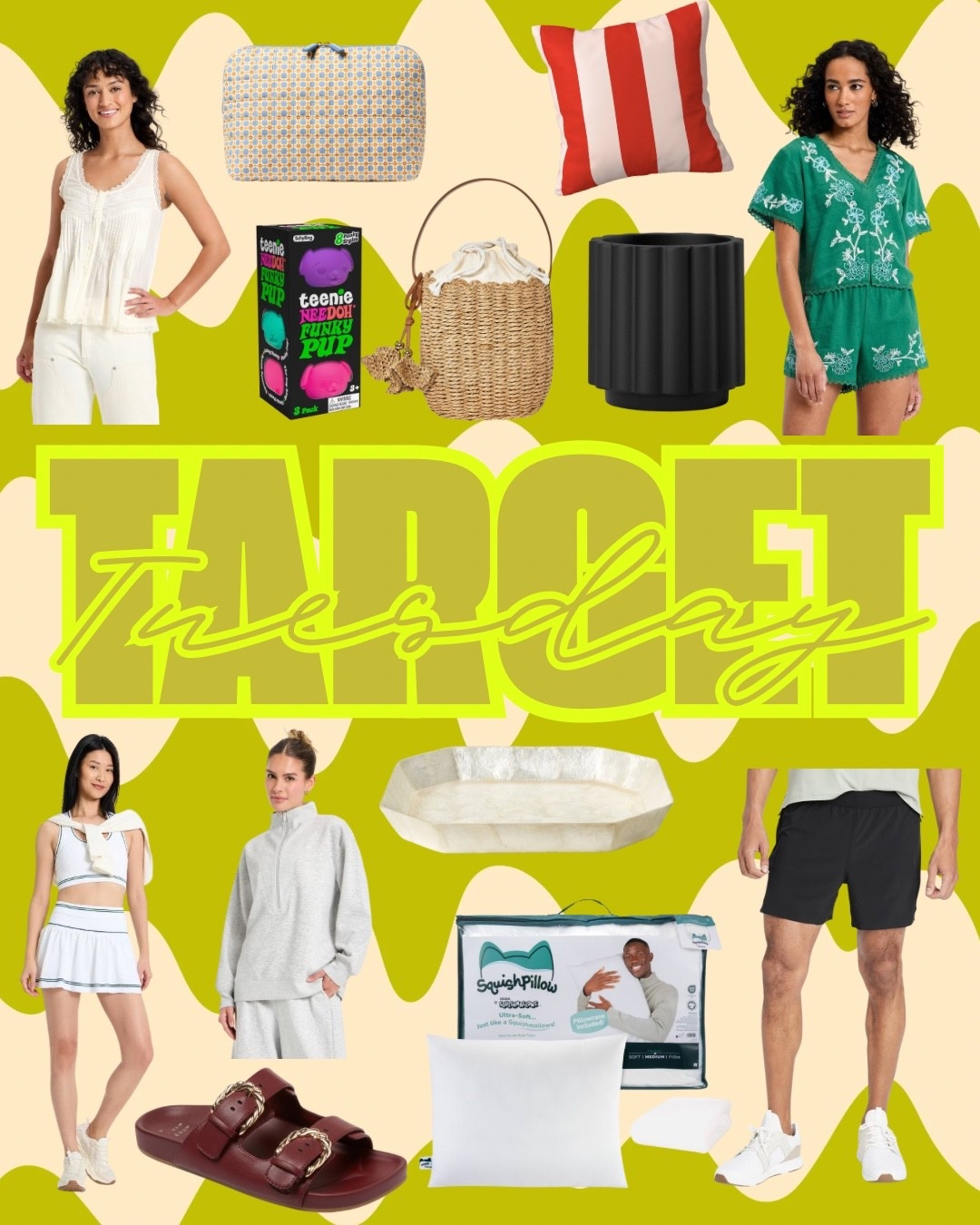 🎯 Tuesday…
-Look for less pintuck lace tank top. $25! 
-🩵 needoh…these would be perfect in an Easter basket and how cute that these are puppies 🐶
-Quilted make up bag. So cute!
-Another steal…such a cute handbag for spring and summer!
-Perfext planter for your spring flowers. 
-Need a patio refresh? Love the ❤️💕
-This matching set
-Love these tennis skirts
-$22!
-This deep zip pulllover sweatshirt 🪩
-Cute spring sandals
-This squish pillow looks heavenly
-All 3 of my boys have and love these shorts…lulu look for less. 




#LTKOver40 #LTKSeasonal #LTKspring