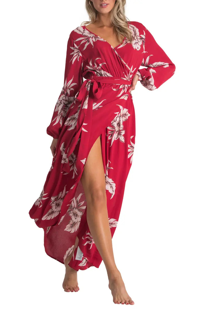 Kauai Floral Print Long Sleeve Maxi Dress | Nordstrom