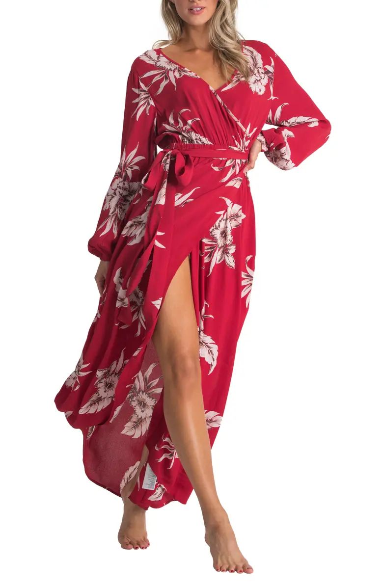 Kauai Floral Print Long Sleeve Maxi Dress | Nordstrom