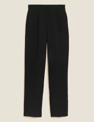 Zip Detail Straight Leg Trousers | Marks & Spencer (UK)