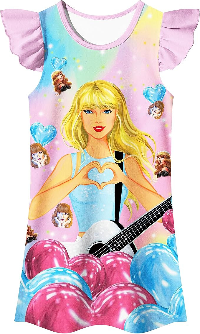 Girls' Dress Adorable Dress for Musical Concert- Lovely Dress for Fans for Kids | Amazon (US)