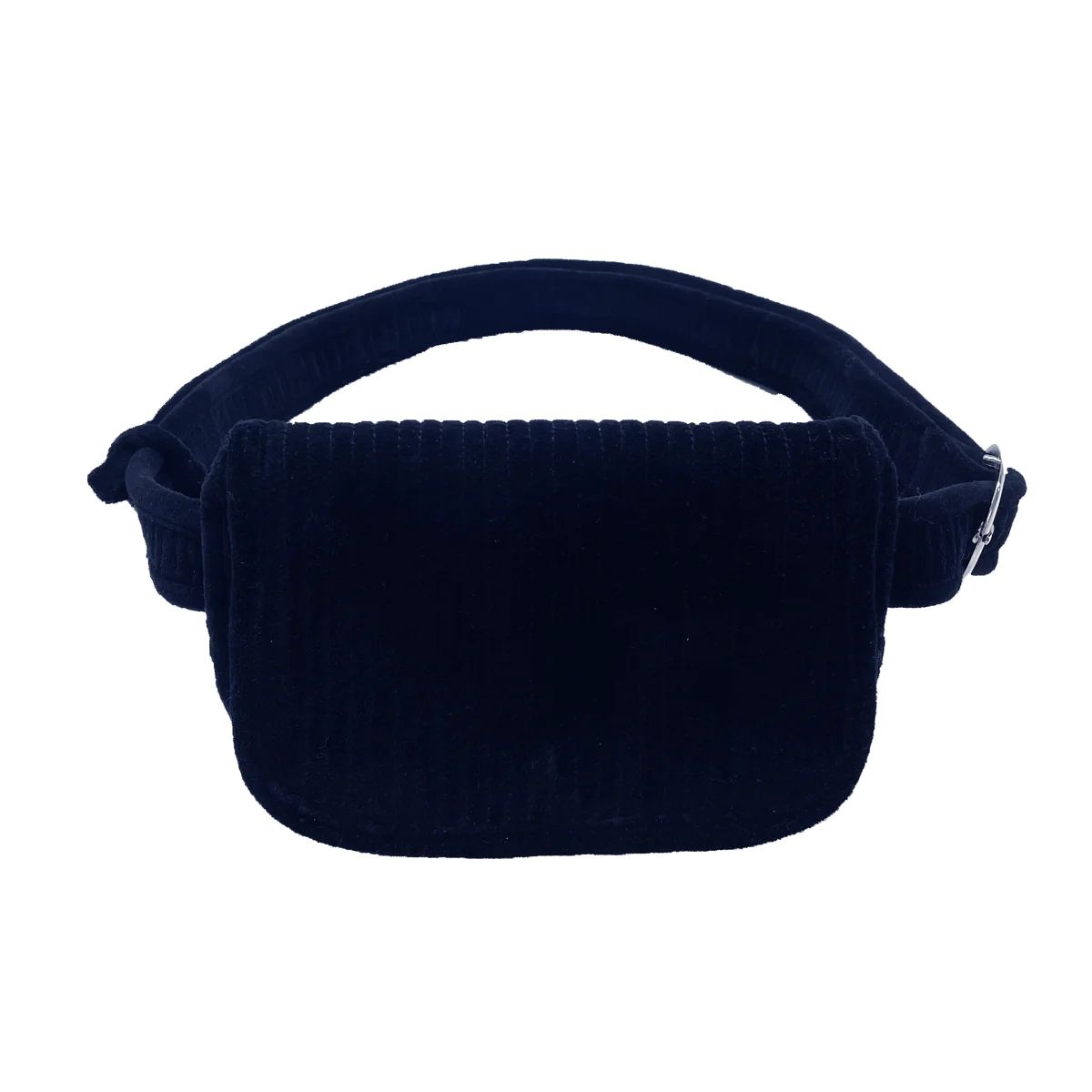 NEW Quilted Velvet Adjustable Belt Bag - Navy | Quilted Koala
