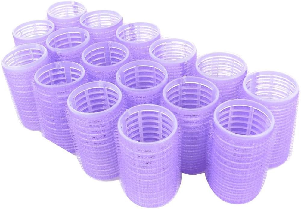 Set of 16 Self Grip Holding Hair Rollers Pro Salon Hairdressing Curlers Great for Fine & Short Ha... | Amazon (US)