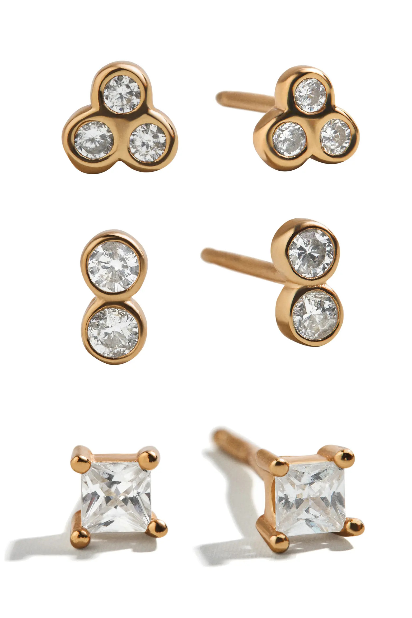 Beckett Set of 3 Water Resistant Stud Earrings (Women) | Nordstrom | Nordstrom