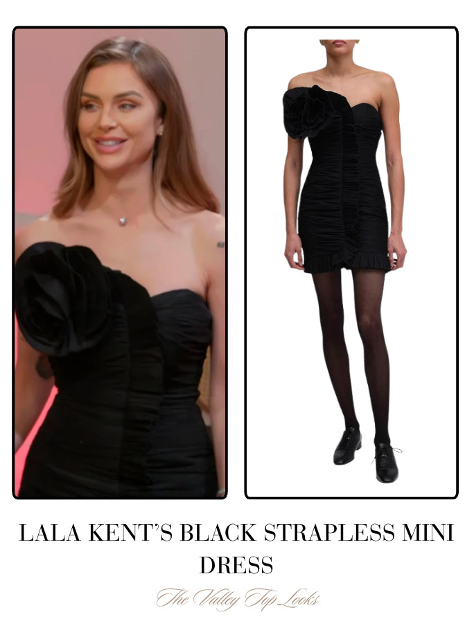 Lala Kent's Black Strapless Mini Dress 

 
