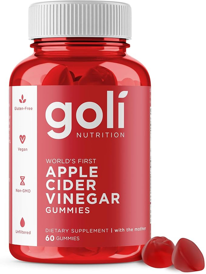 Apple Cider Vinegar Gummy Vitamins by Goli Nutrition - Immunity & Detox - (1 Pack, 60 Count, with... | Amazon (US)