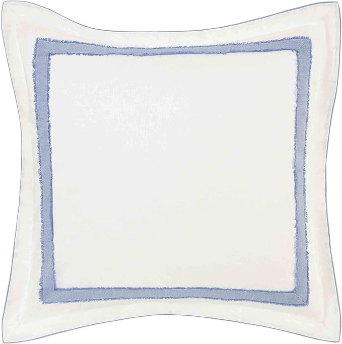 Laura Ashley Mila Euro Sham, 26x26, Blue | Amazon (US)