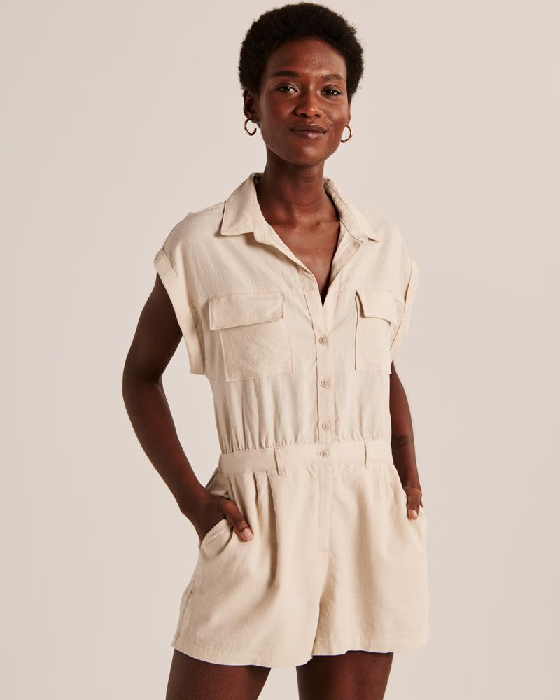 Utility Romper | Abercrombie & Fitch (US)