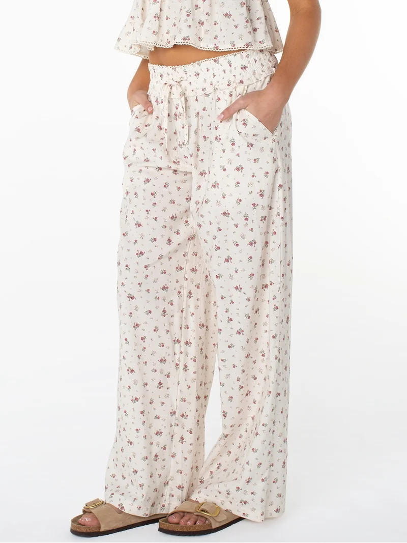 Celebrity Pink Women's Pull On Wide Leg Pant, Sizes XS-XXXL | Walmart (US)