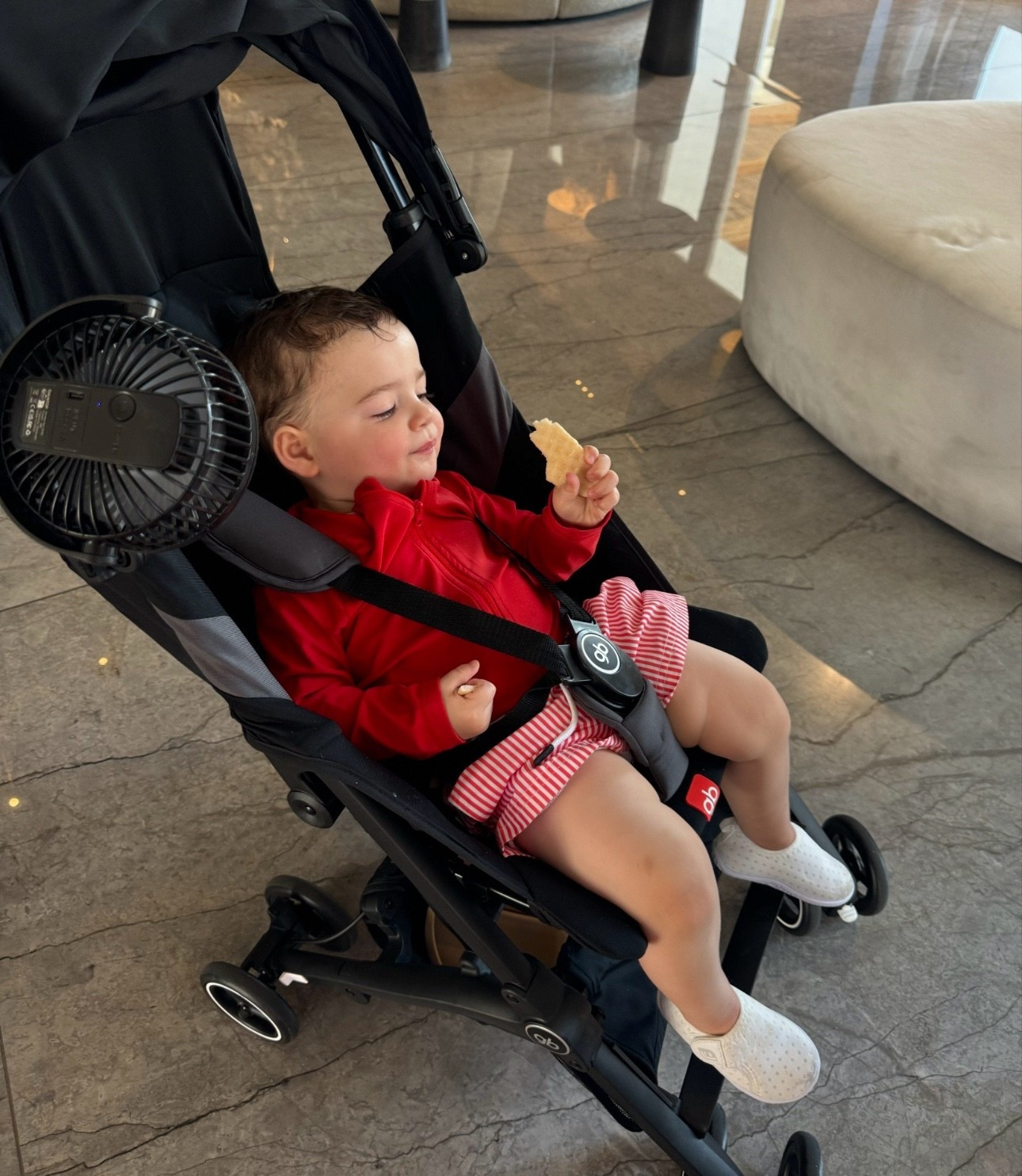 Some baby/toddler travel essentials I highly recommend:

This compact travel stroller!!! It collapses into a square-shaped box that’s easily transportable on & off planes, etc! ✈️ It survived steps galore in Greece! 

The portable stroller fan is a must-have, even when not traveling 🪭

The SPF applicator is awesome for fussy toddlers who won’t sit still, but it does require some pressure to ensure the sunscreen smoothly dispenses 🧴 

#LTKTravel #LTKBaby #LTKKids