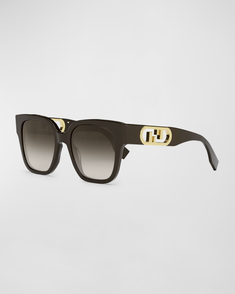 Fendi FF Square Acetate Sunglasses | Neiman Marcus