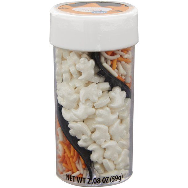 Great Value Ghost and Jimmies Halloween Sprinkle Mix, 2.08 oz. | Walmart (US)