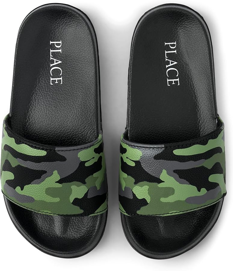 The Children's Place boys Boys Everyday Slip on Slide Sandals | Amazon (US)