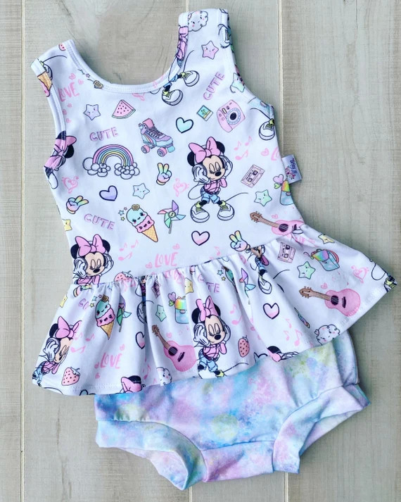 Mouse Peplum Top, Baby Peplum Shirt, Toddler Peplum Shirt, Baby Outfit, Toddler Outfit, Baby Summ... | Etsy (US)