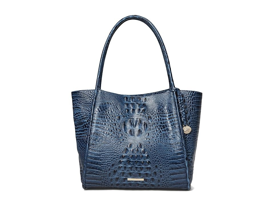 Brahmin Bailee Tote Handbags Dark Indigo, Leather | Zappos