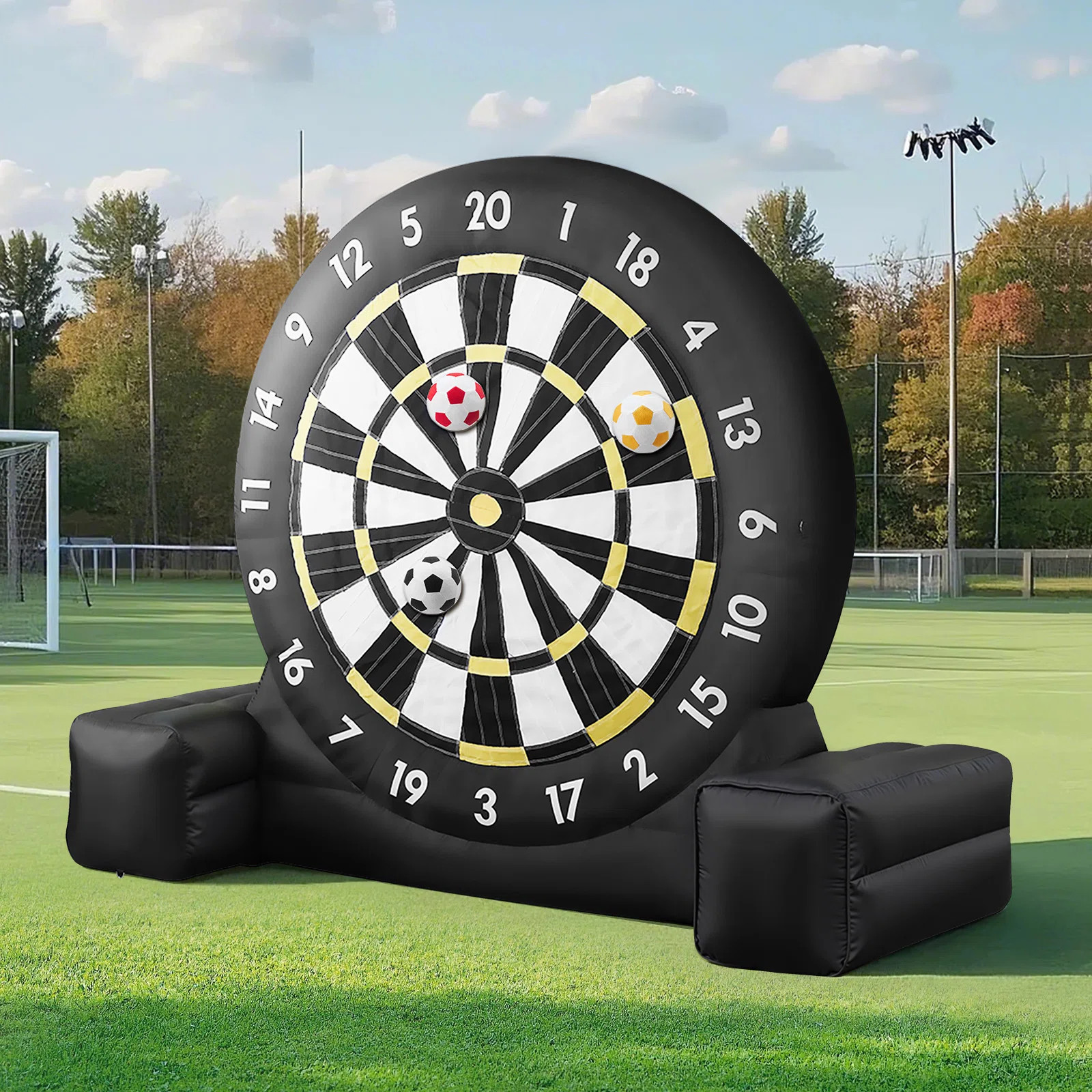 Inflatable Soccer Dart Board over High with 9 Kick Balls & Air Pump | Wayfair North America