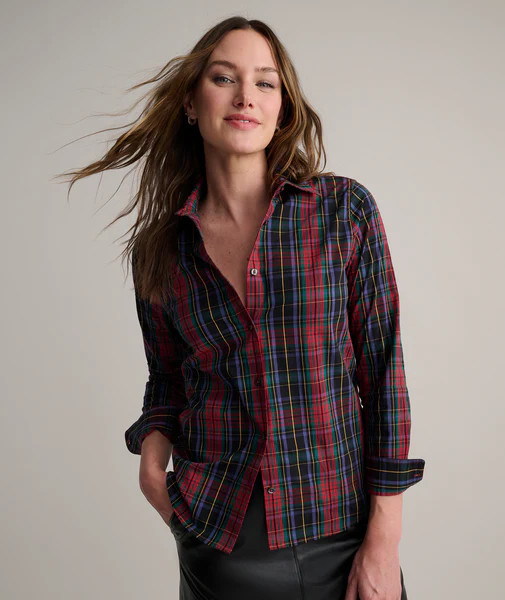 Cotton Plaid Sadie Shirt | UNTUCKit (US)