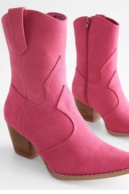 The most perfect Barbie pink western boots. Comfy ! I sized up a half size 

#LTKGiftGuide #LTKshoecrush