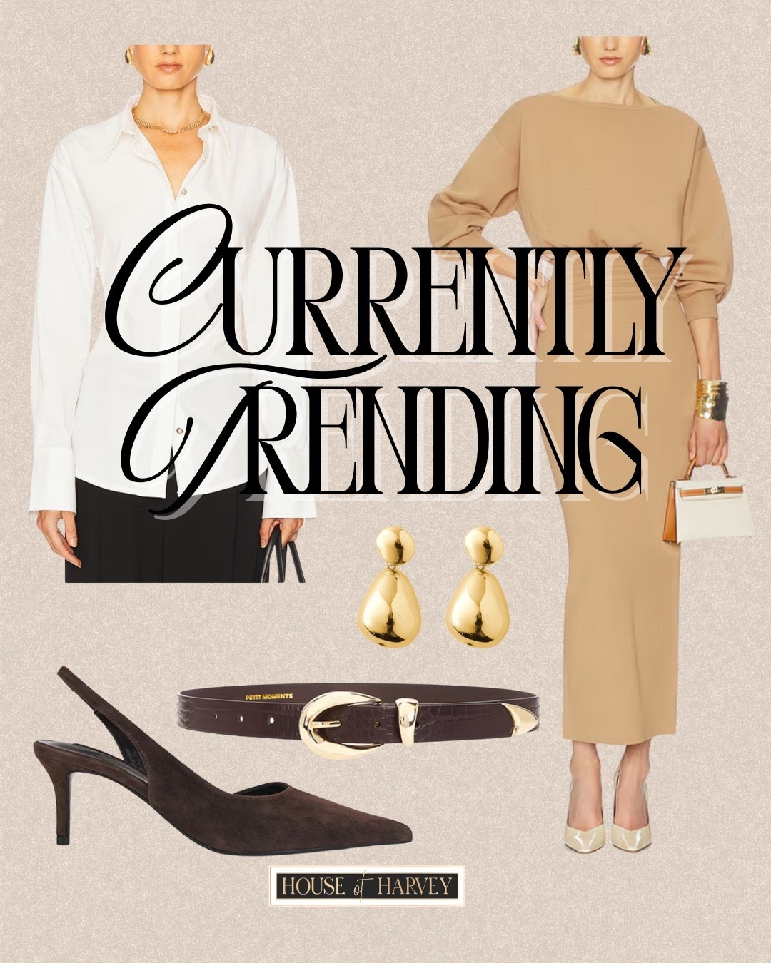 CURRENTLY TRENDING—I found some amazing pieces that are perfect for a polished neutral look! This knit maxi dress, white button down, slingback, belt and gold earrings are so beautiful! All linked ⬆️

#ltkcreator #ltkwatchnow #ltkfinds #ltkstyletip #revolve #revolvefinds 

#LTKootd #LTKSeasonal #LTKOver40