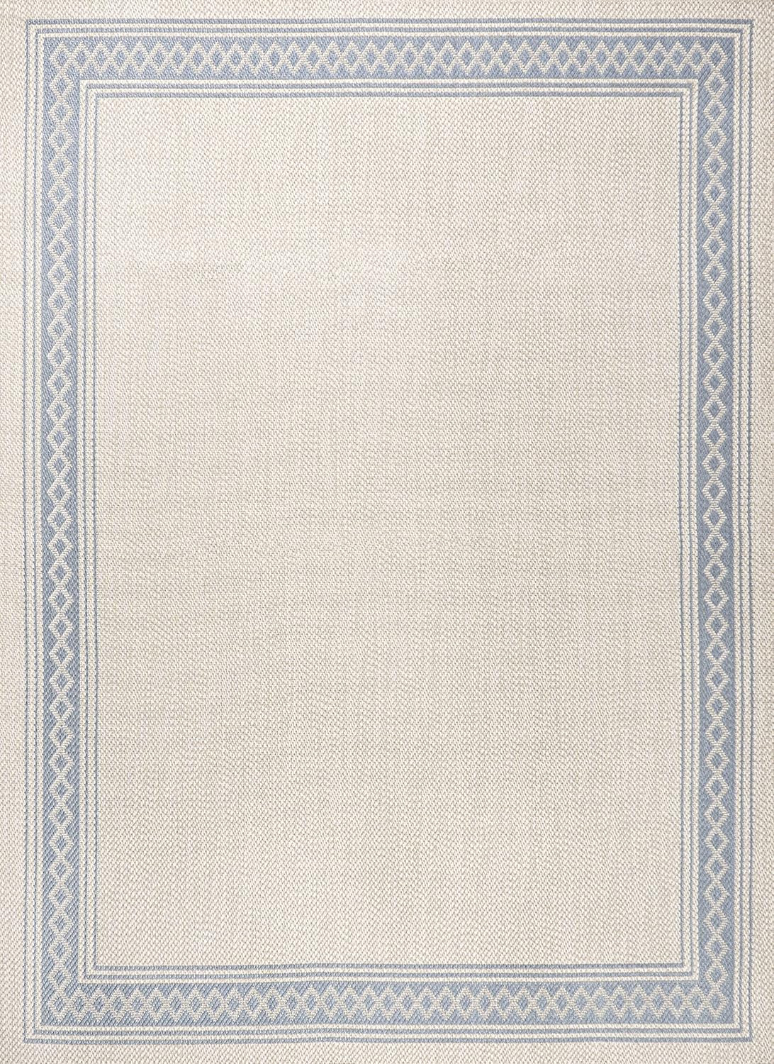 JONATHAN Y SMB207A-8 Lucia Classic Diamond Border Indoor Outdoor Area Rug, Farmhouse, Traditional... | Amazon (US)