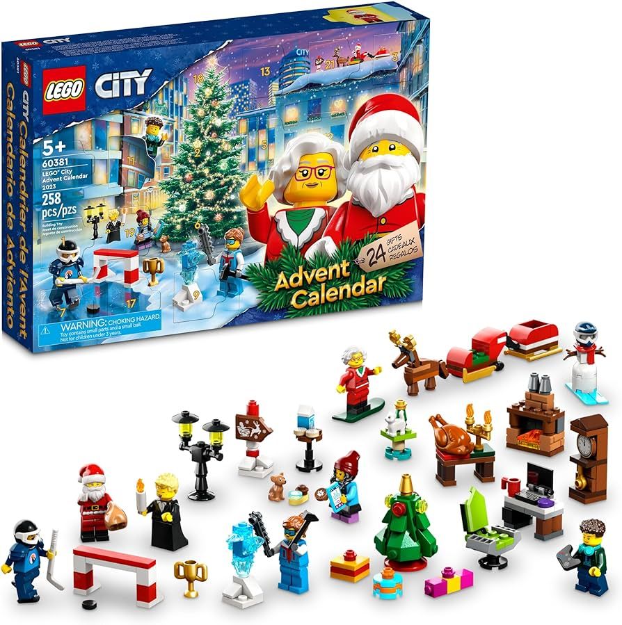 LEGO City 2023 Advent Calendar 60381 Christmas Holiday Countdown Playset, Gift Idea to Countdown ... | Amazon (US)