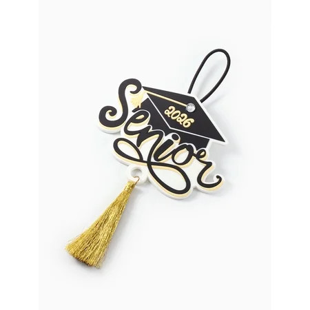 Class of 2026 Graduation Senior Hanging Car Charm with Gold Tassel | Walmart (US)