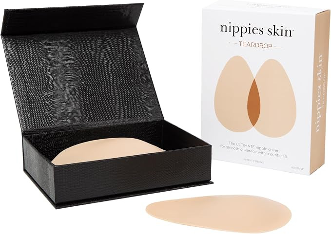 Nippies Teardrop Nipple Covers for Women - Sticky Silicone Pasties with Gentle Lift, Travel Case ... | Amazon (US)