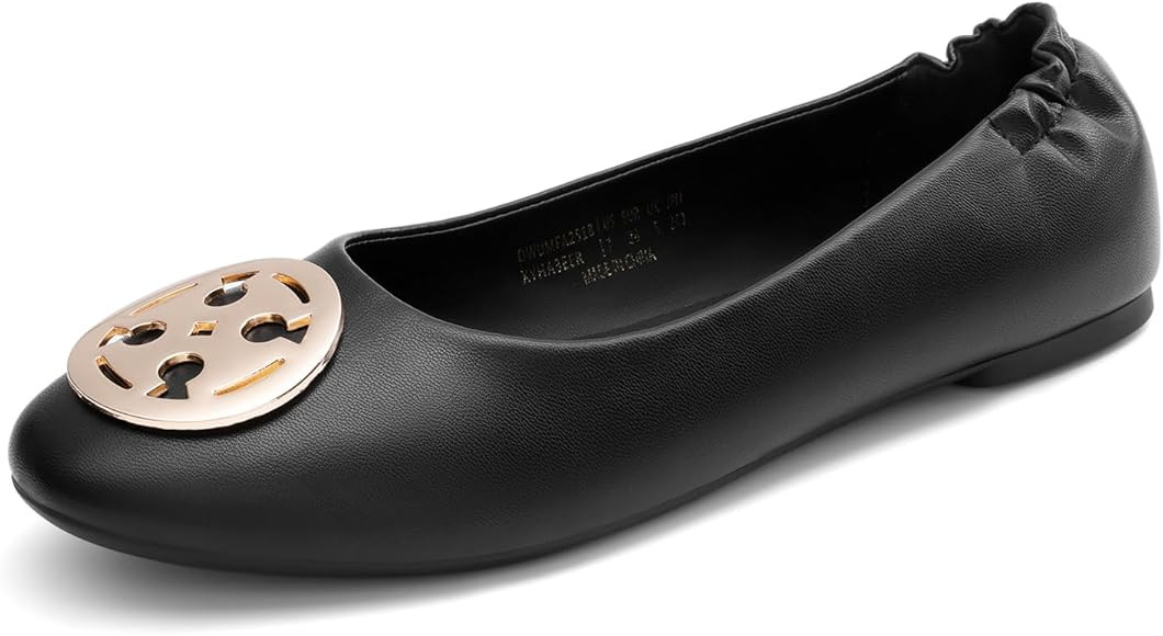 DREAM PAIRS Women's Ballet Flats Shoes Round Toe Slip On Comfortable Dressy Shoes | Amazon (US)