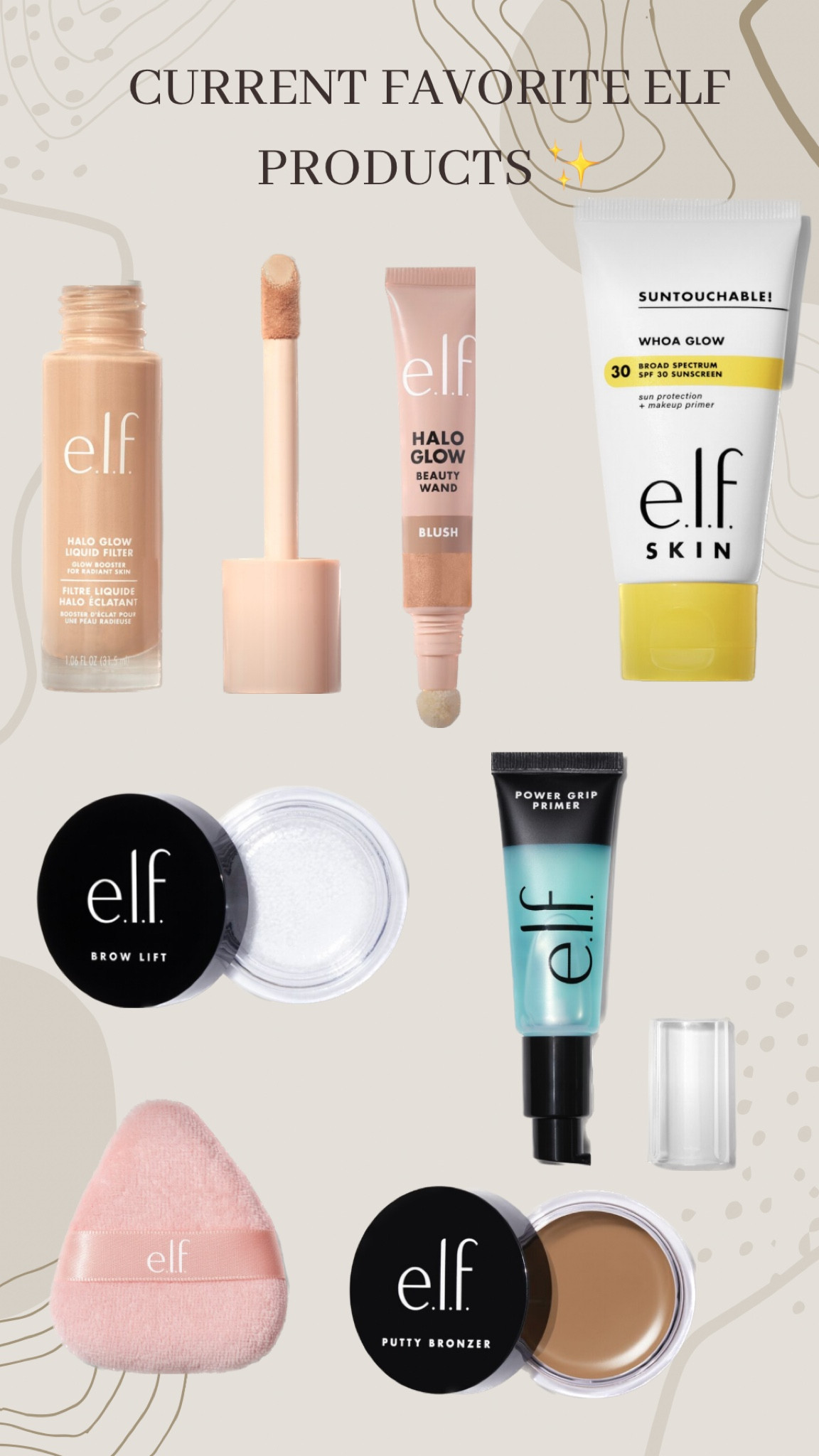 Elf cosmetics favorites ✨😍
#Elfcosmetics 

#LTKFind #LTKGiftGuide #LTKbeauty