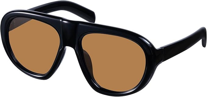 mosanana Oversized Aviator Sunglasses for Women 2026 Trendy MS25103 | 70s Retro Big Frame, UV400 ... | Amazon (US)