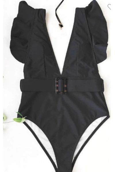 Becca One-piece Bathing Suit in Black | Indigo Closet 