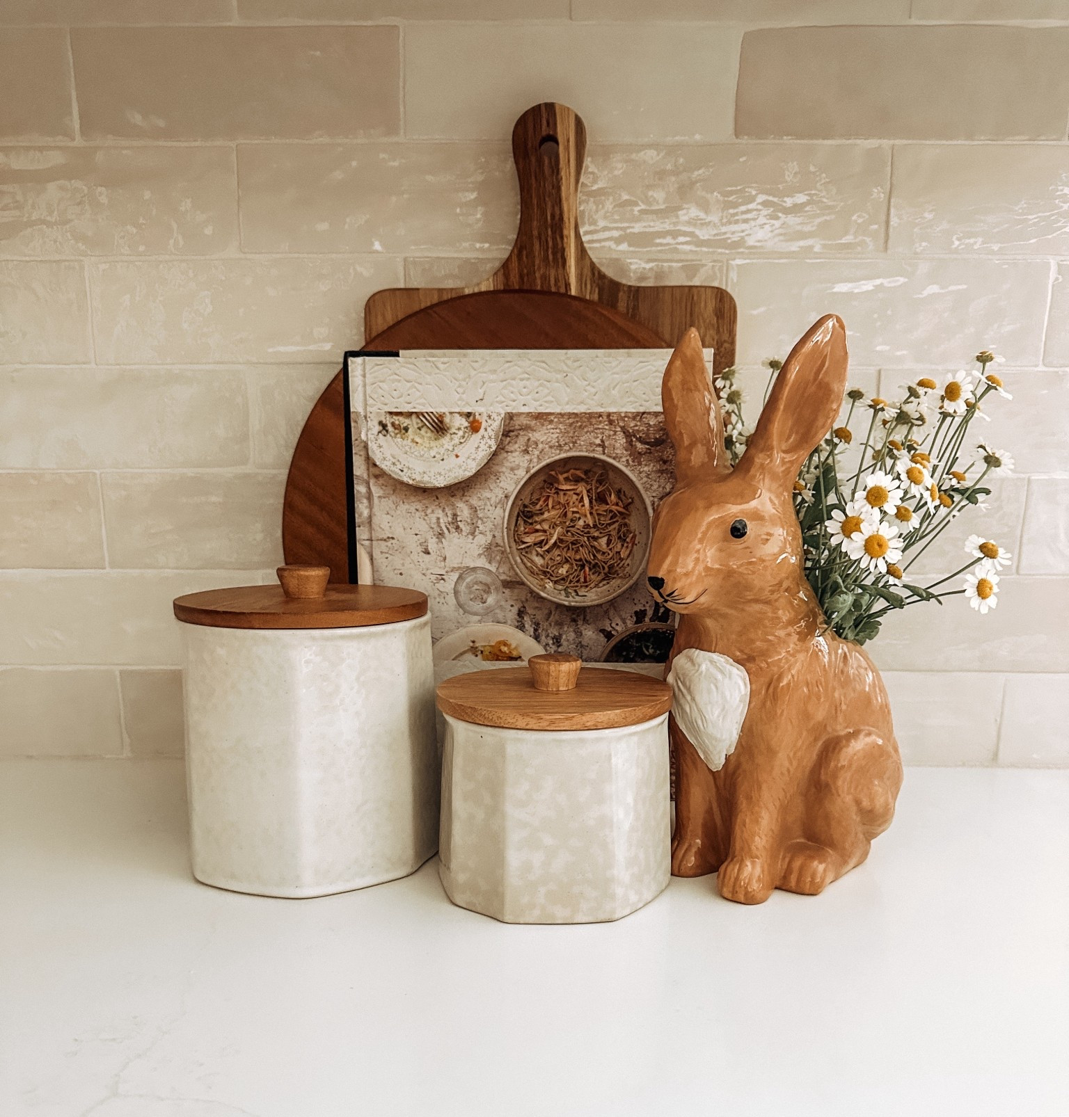 Easter kitchen counter idea 🐰