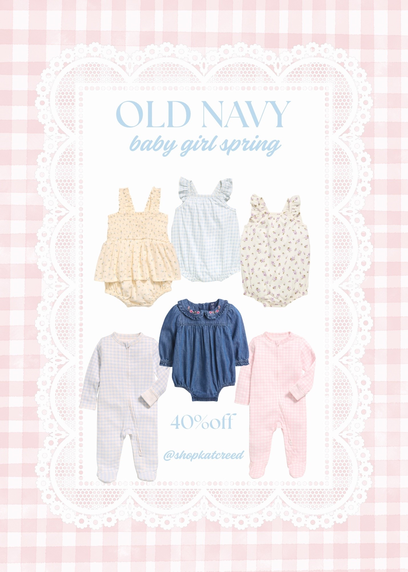 Baby girl spring haul #babyclothes #40%off #springclothing #oldnavy