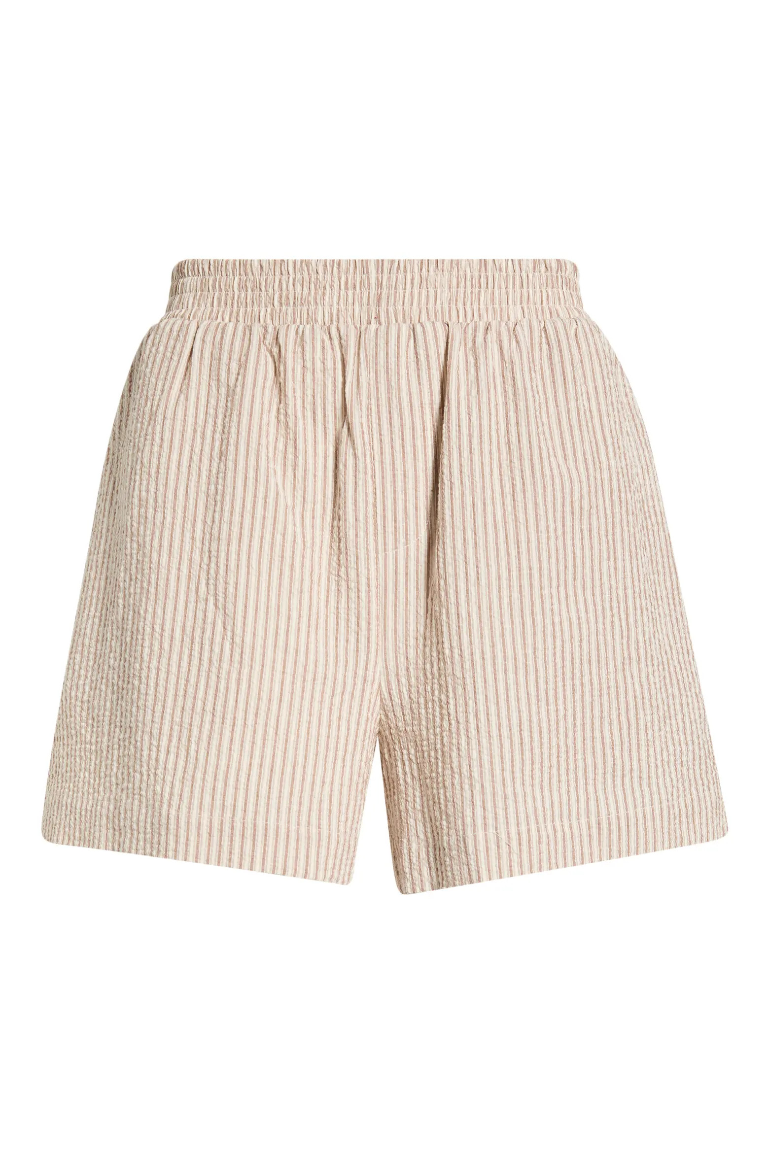 Darina Stripe Stretch Cotton Seersucker Shorts (Women) | Nordstrom | Nordstrom