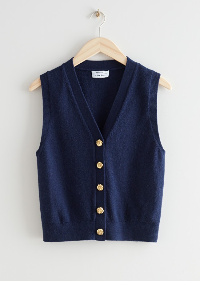 Floral Button Knit Vest | & Other Stories (EU + UK)