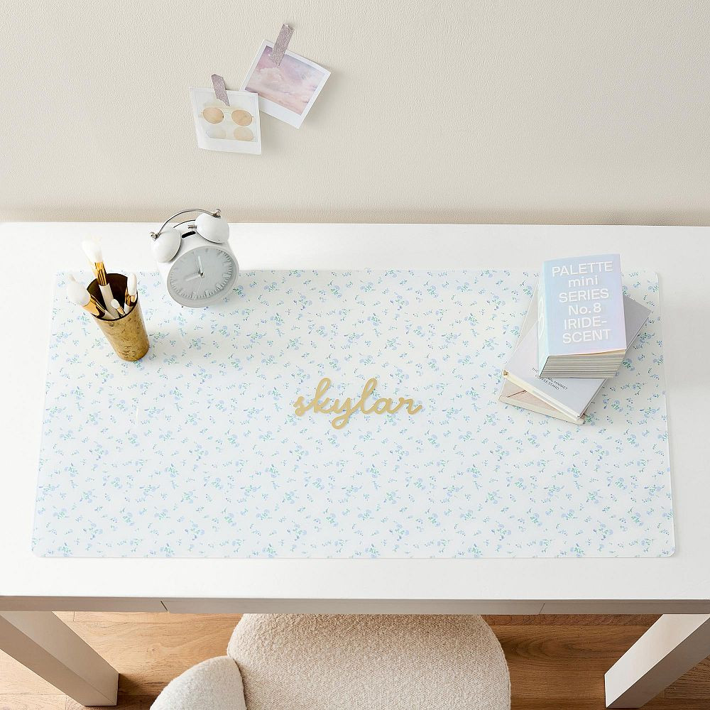 LoveShackFancy Personalized Hard Acrylic Desk Mat | Pottery Barn Teen