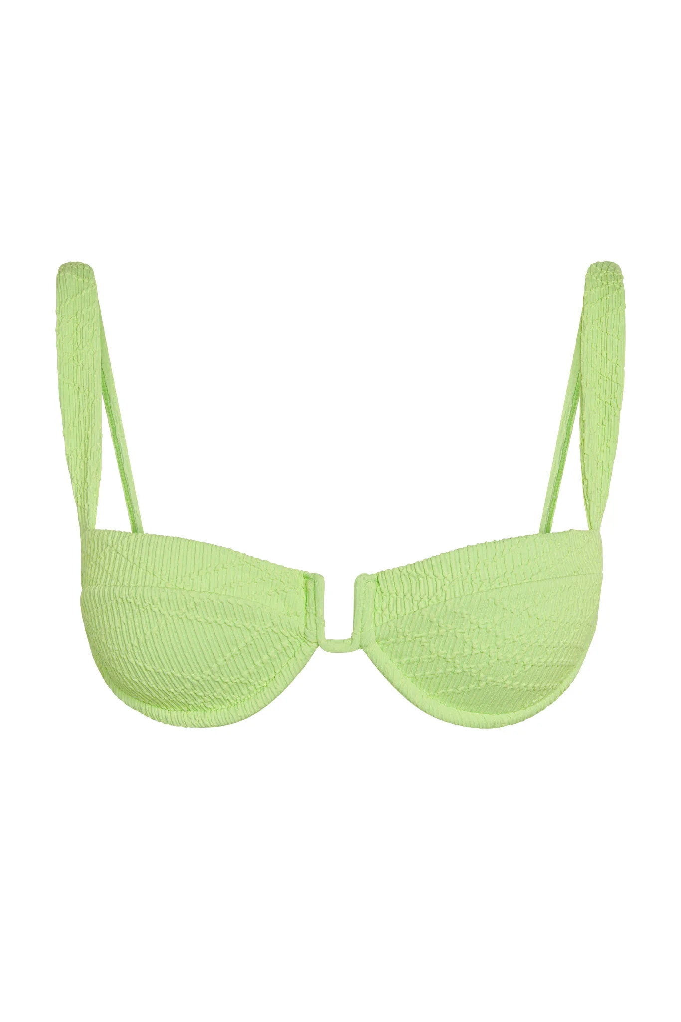 Cala Roja Top - Honeydew Summer Plaid | Monday Swimwear